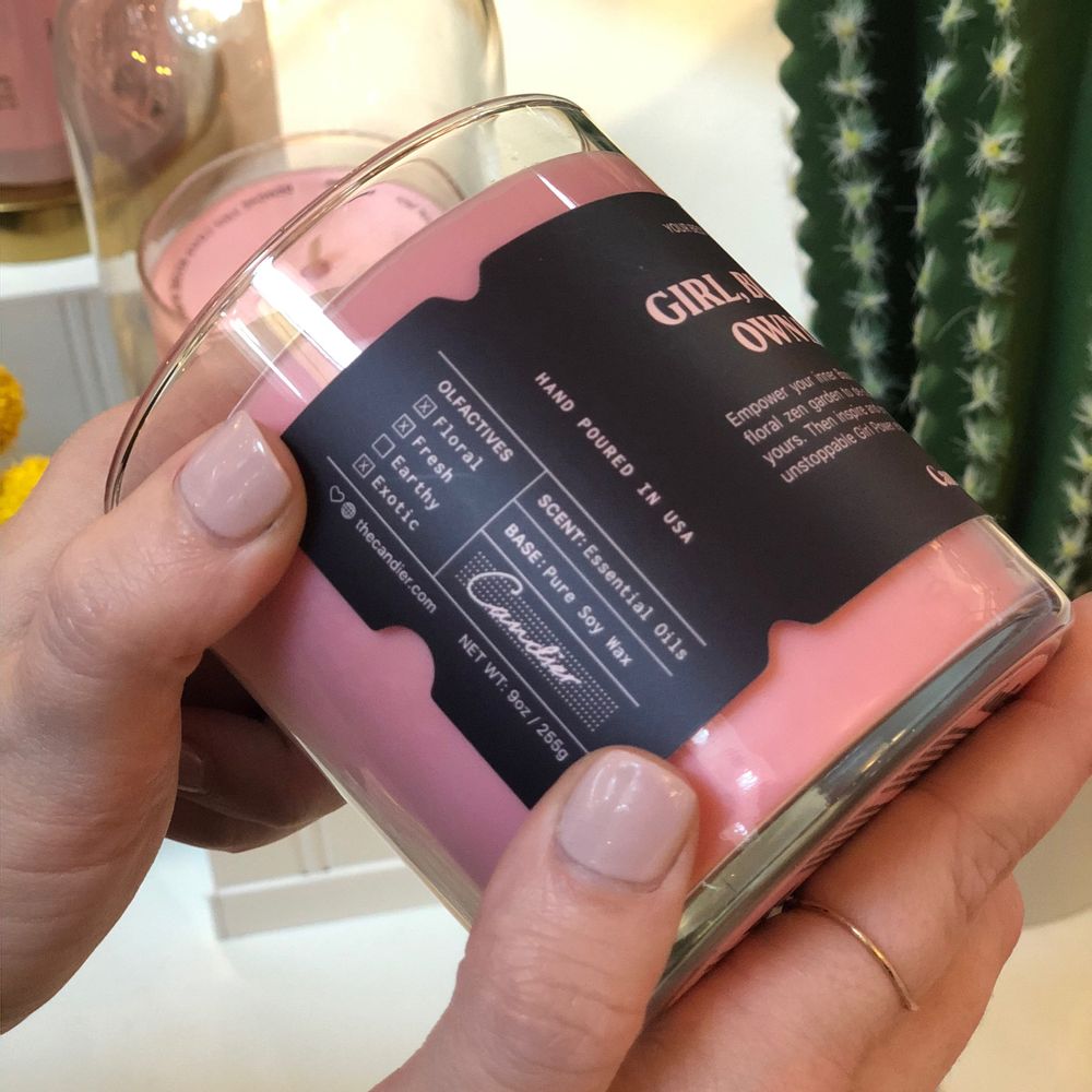 "GIRL, BUILD YOUR OWN EMPIRE." Candle (Love This, Lol.)