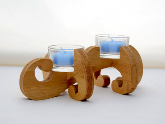 K.O.T. Tea Light Holder in bamboo