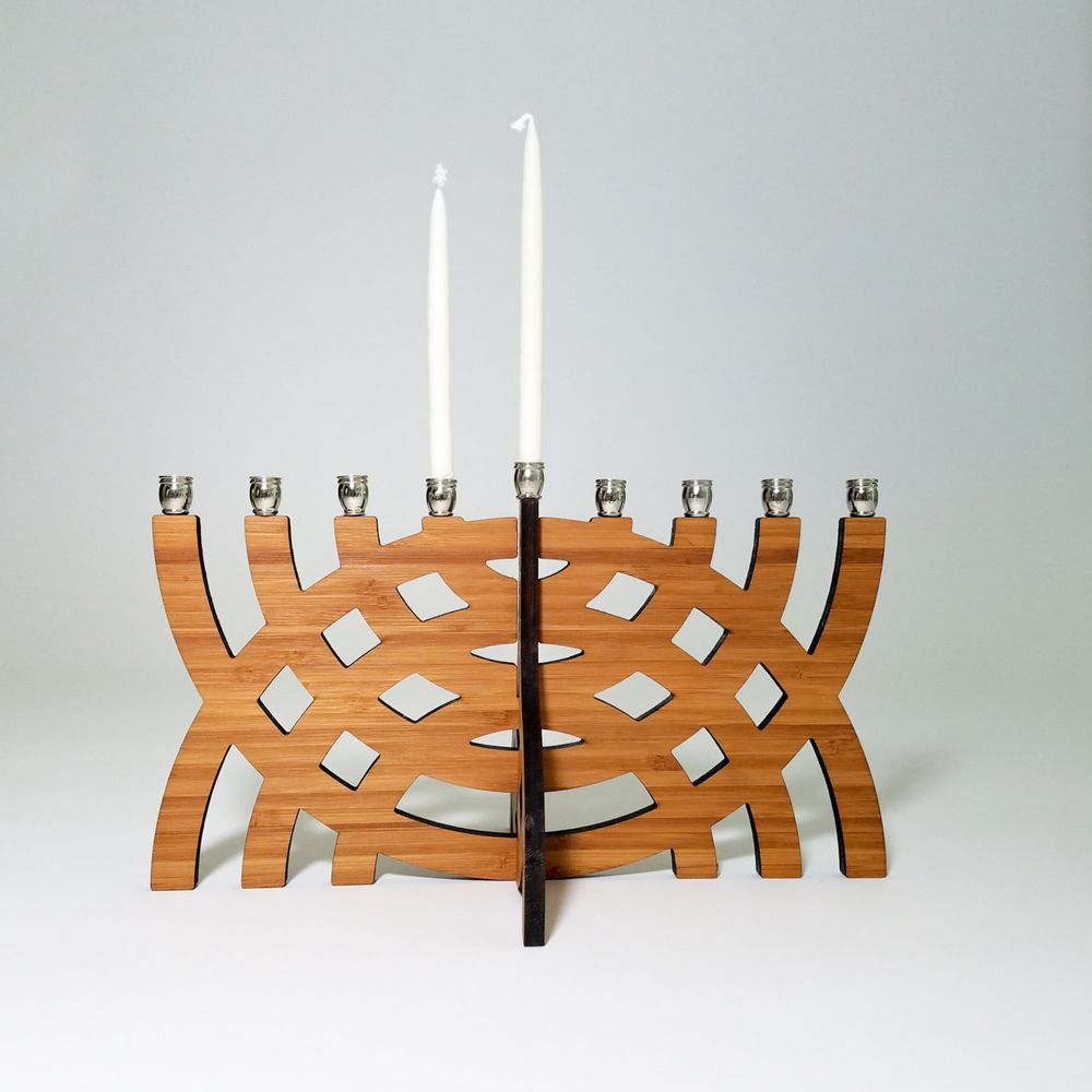 Intersecting Arcs Menorah