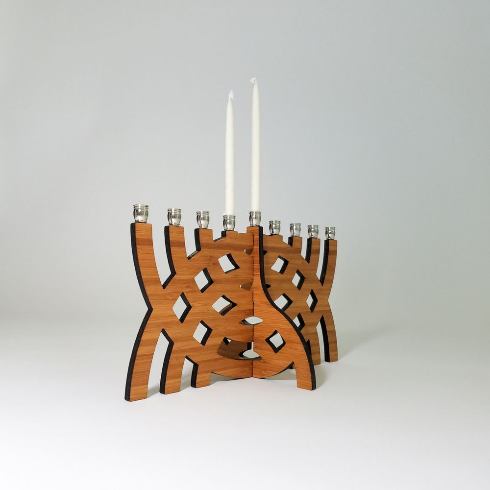 Intersecting Arcs Menorah