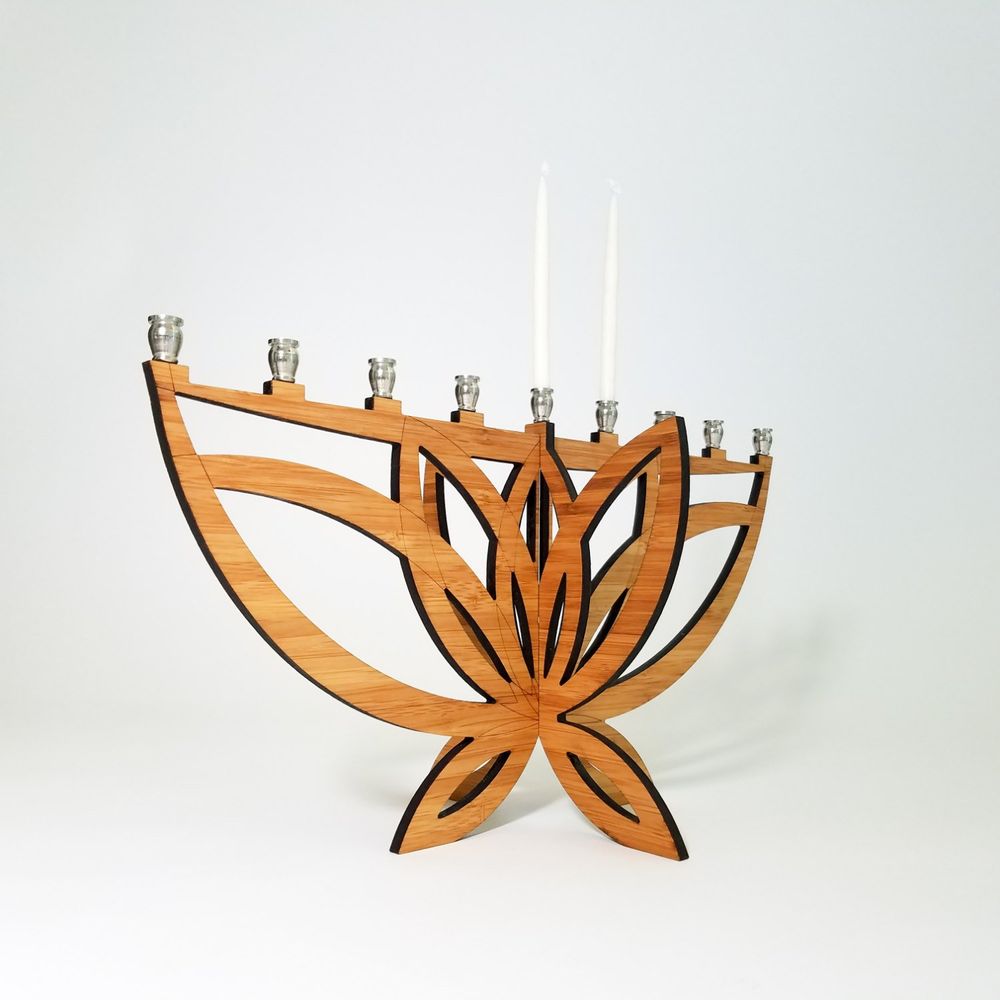 Lotus Flower Menorah