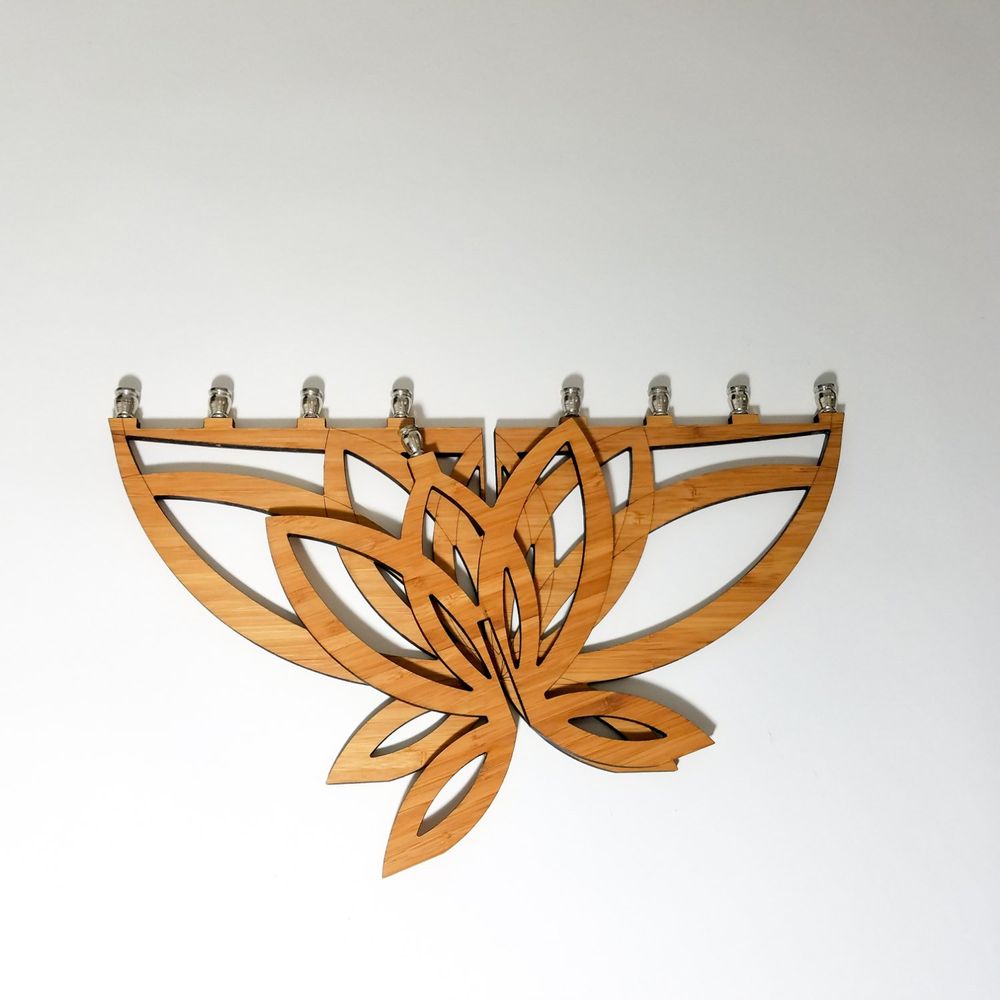 Lotus Flower Menorah