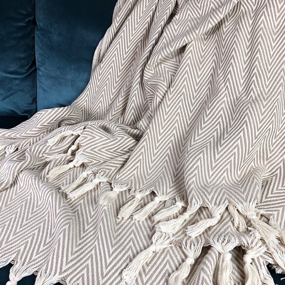 Chunky Chevron Turkish Throw